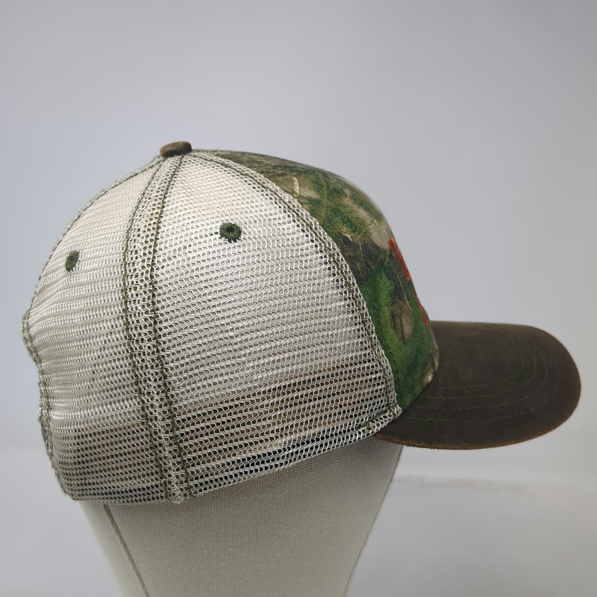 Paramount Trucker Hat Brown Camo Border States One Size Snapback Mesh Cap