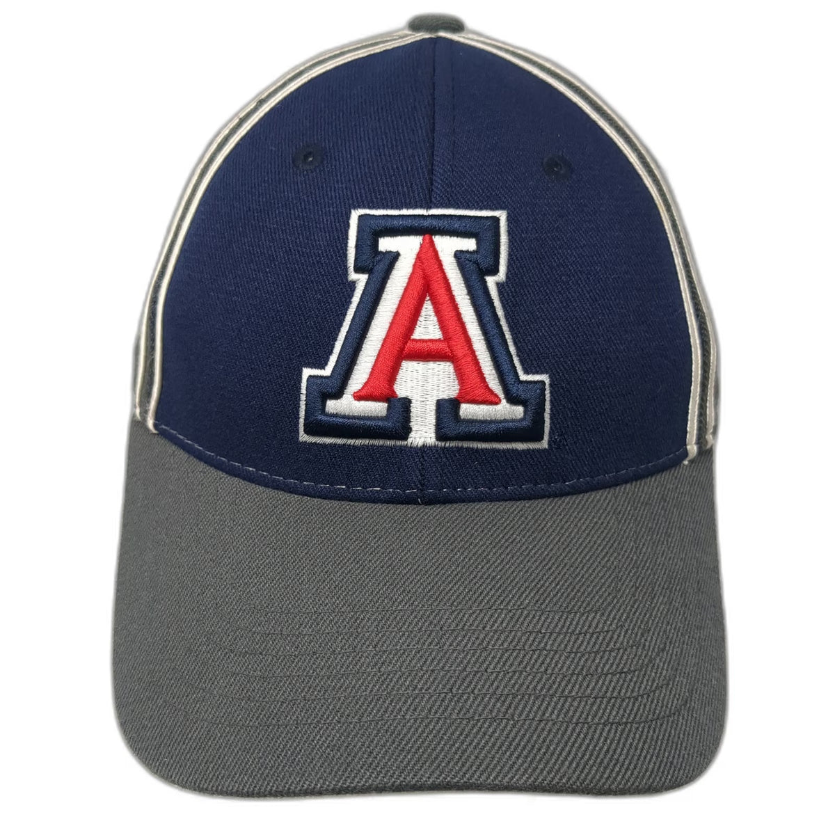 Top of the World Arizona Wildcats NCAA Cap Blue Gray One Size Fitted Hat Piping