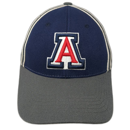 Top of the World Arizona Wildcats NCAA Cap Blue Gray One Size Fitted Hat Piping