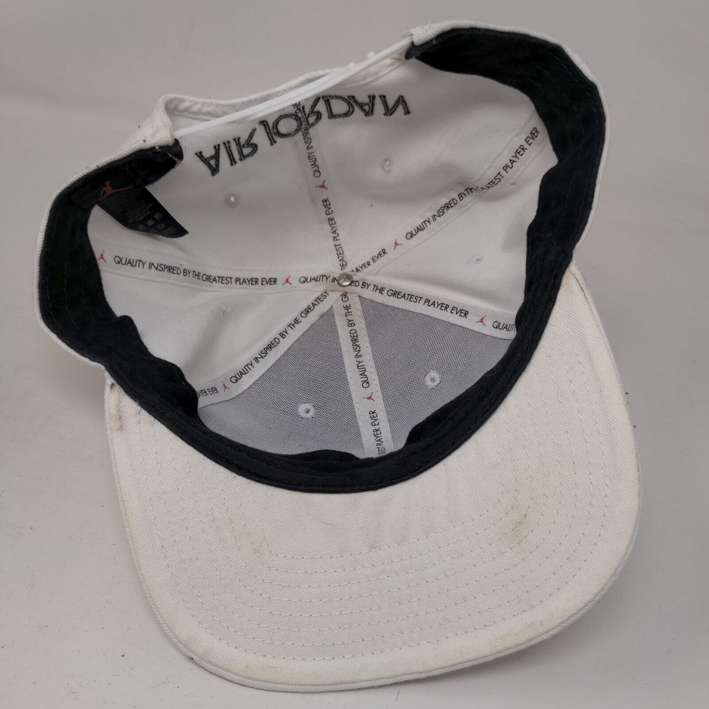 Nike Air Jordan Jumpman Snapback Hat White OSFM Embroidered 6 Panel