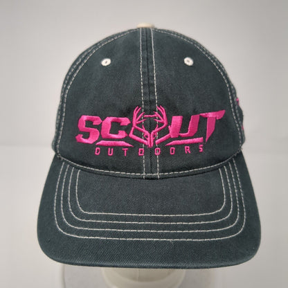 Scout Outdoors Fitted Hat Black Large-XL Embroidered Flexfit Yupoong