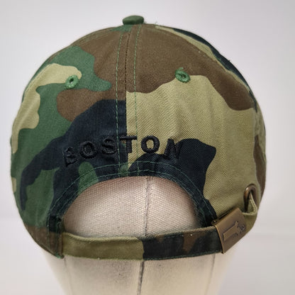 Bay State Apparel Boston Baseball Cap Green Camo American Flag One Size Hat