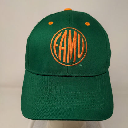 Captivating Headgear Men's Strapback Hat Green OSFA Embroidered FAMU Rattlers