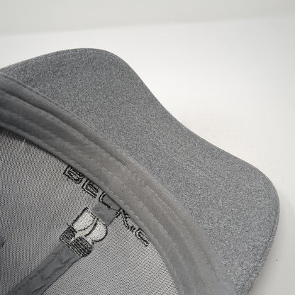 Beck's President's Club Snapback Hat Gray One Size Solid Adjustable