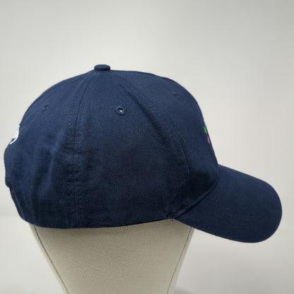 Blue Snapback Hat One Size Darby Logo 6 Panel Structured Graphic Embroidered