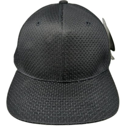 Honig's Baseball Cap Black 7 1/2 Perforated Mesh Fitted Breathable Referee Hat