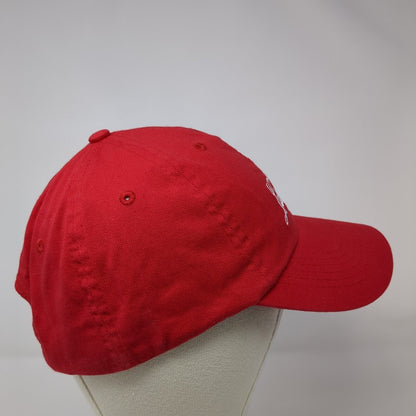 Leinenkugel's Slideback Hat Red One Size Adjustable Embroidered 6 Panel Cotton
