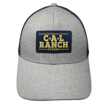 Gray Blue Trucker Hat One Size CAL Ranch Stores Mesh Snapback Patch Embroidery