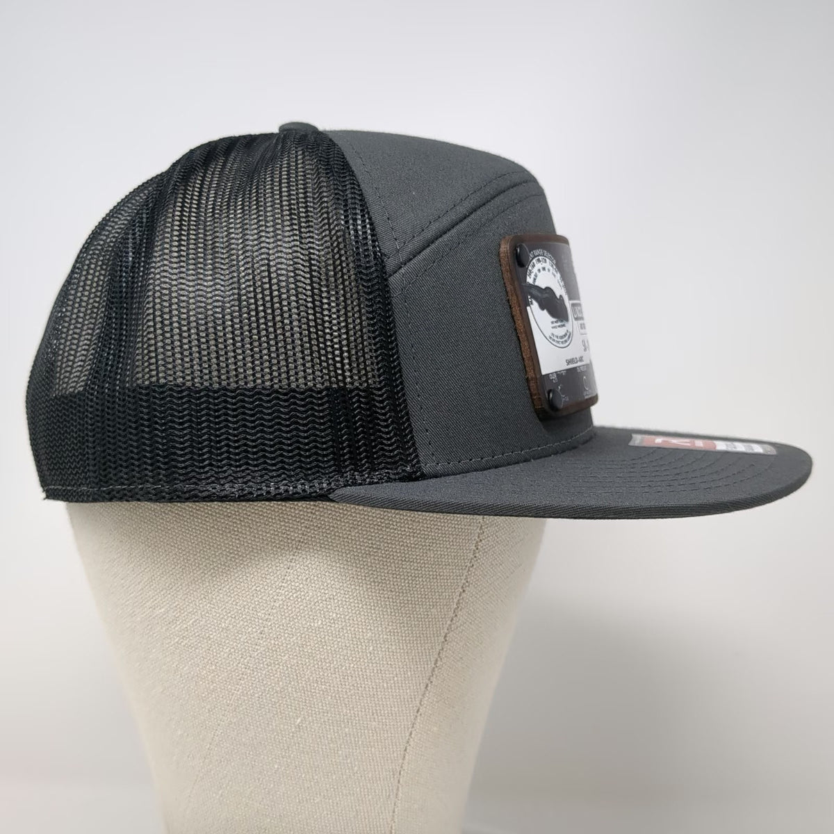 Richardson Trucker Hat Gray One Size Lincoln Arc Welder SA-200 Mesh Flat Bill
