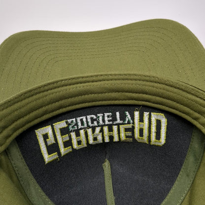 5 Panel Green One Size Gearhead Society Snapback Logo Car Culture Embroidery Hat