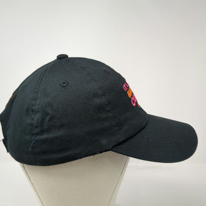 Dunkin It's Time To Make The Coffee Baseball Cap Black One Size Strapback Hat