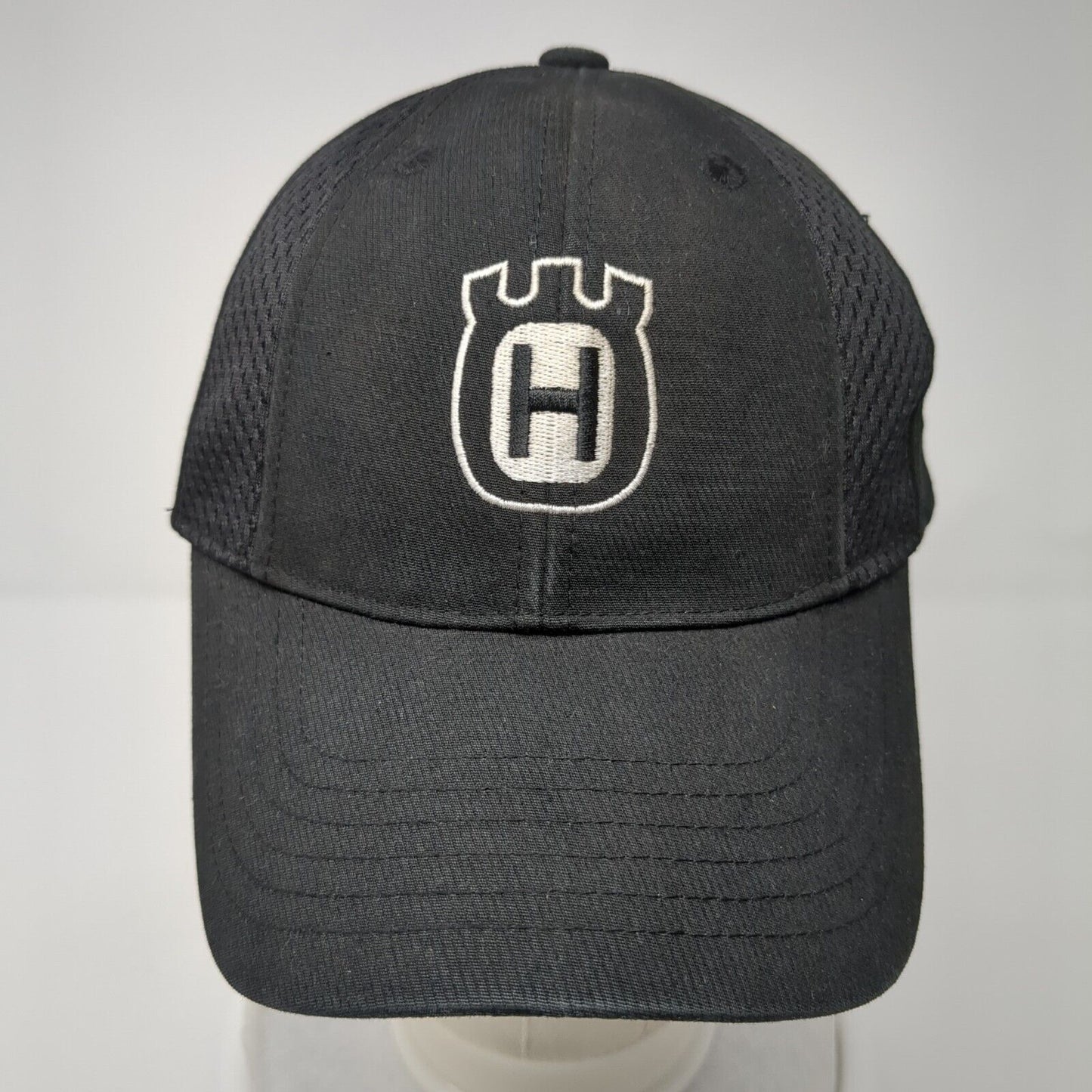 Husqvarna Strapback Hat Black One Size Adjustable Embroidered Port Authority