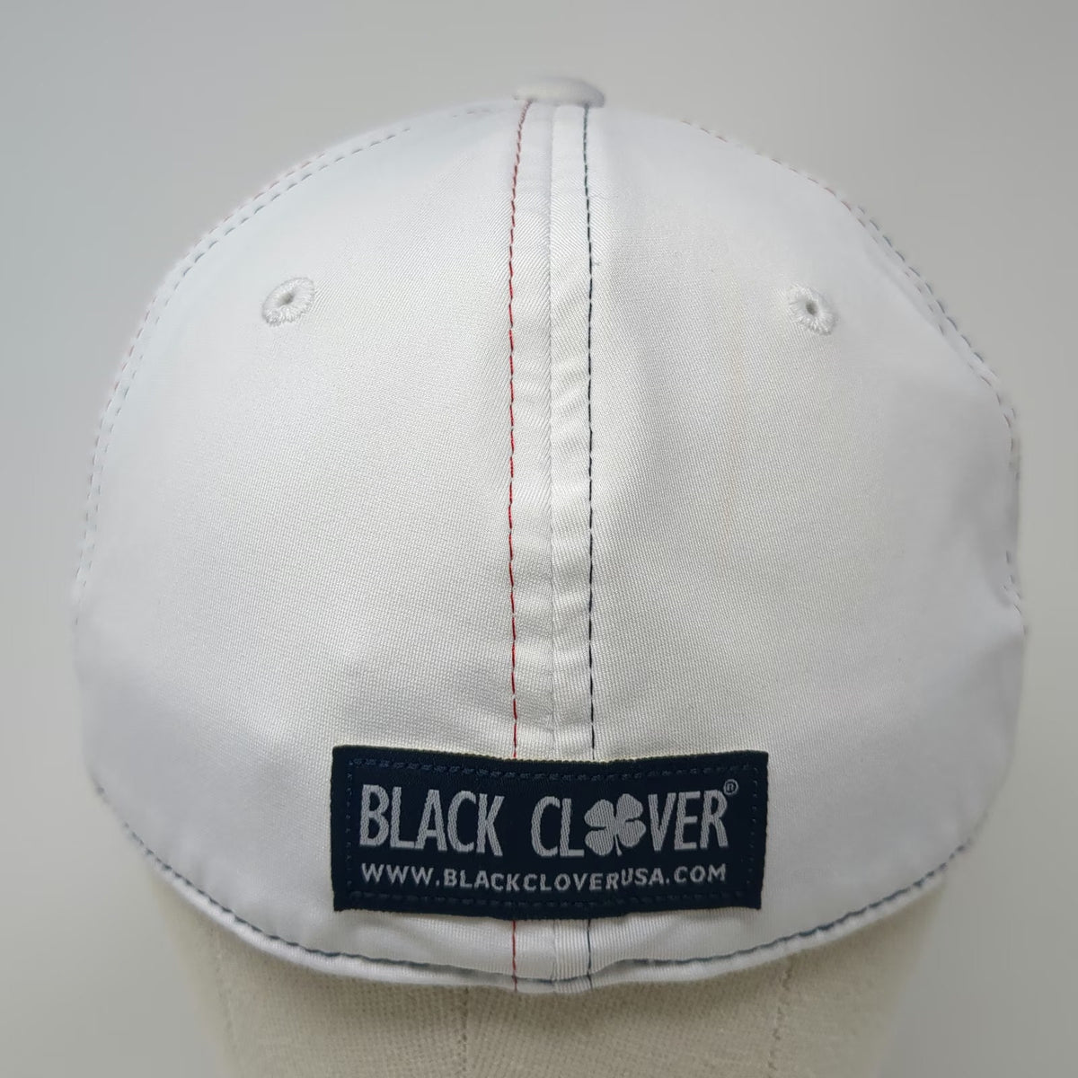 Black Clover Baseball Cap White XL Fitted Memory Fit Live Lucky Valley Rowdies