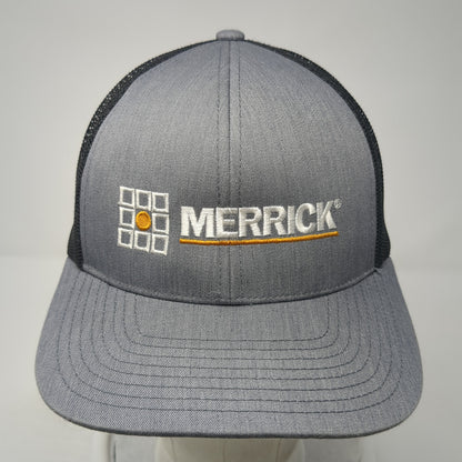Merrick Snapback Trucker Hat Gray OS Adjustable Mesh Back Pacific Headwear