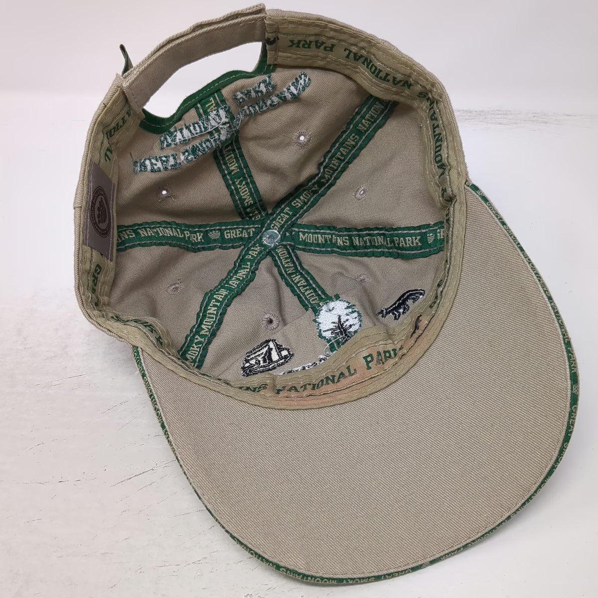 Great Smoky Mountains Association Baseball Cap Beige One Size National Park Hat
