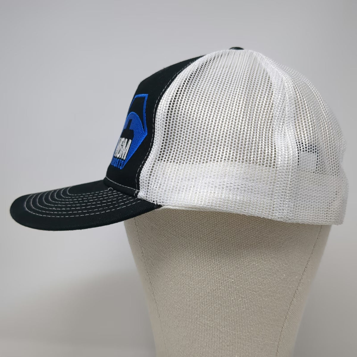 Port Authority MGM Targets Trucker Hat Black One Size Mesh Snapback Embroidered