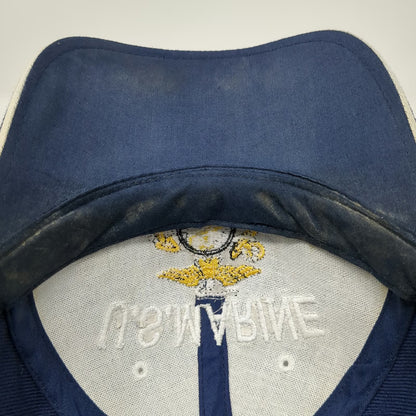 Hosanna U.S. Marine Veteran EGA Logo Blue Hat One Size Baseball Cap Eagle Globe