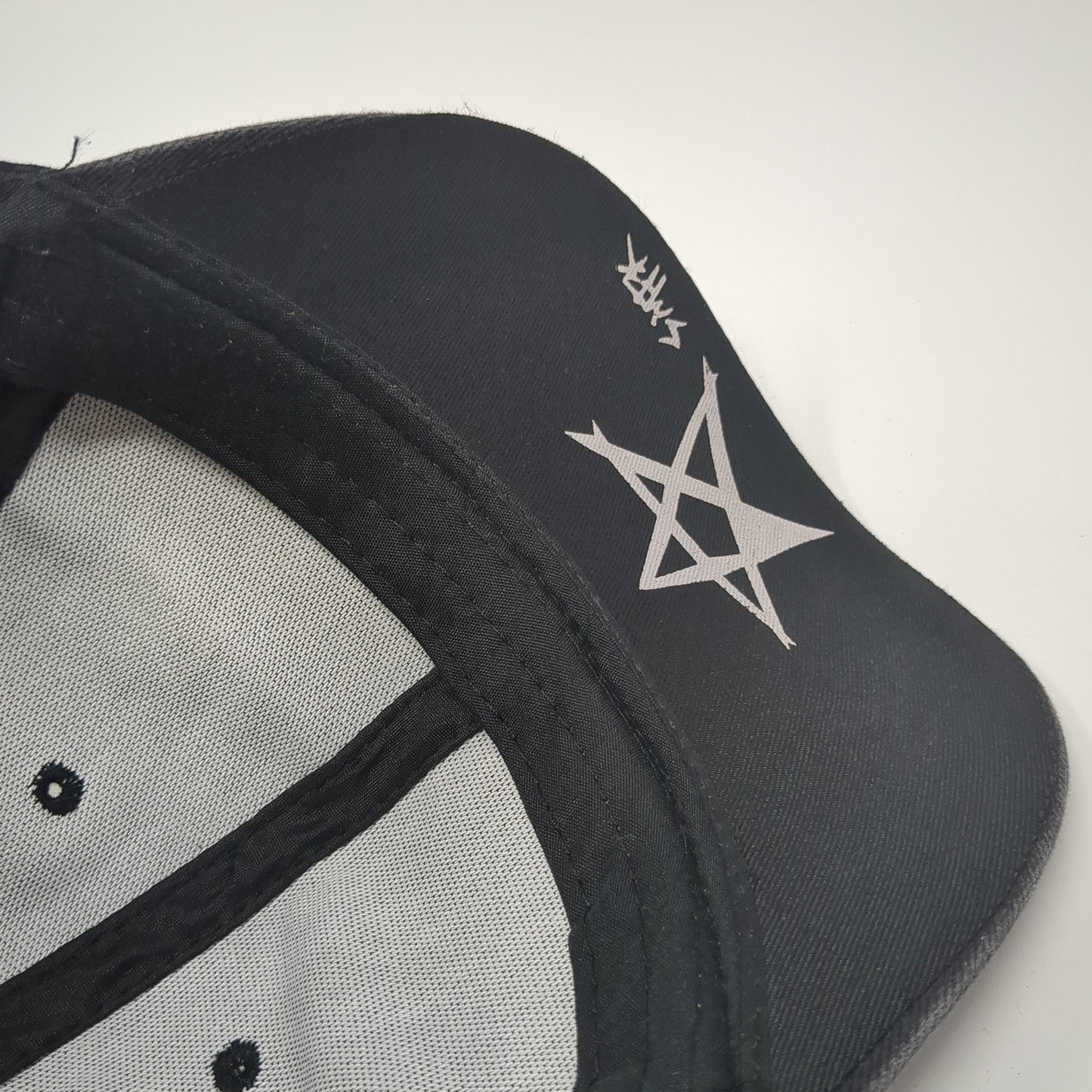 SMFK Slideback Hat Black One Size Adjustable Star Logo 6 Panel Outdoor
