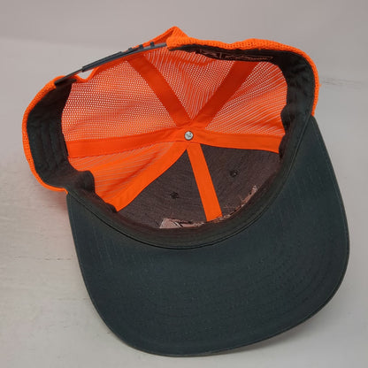 Richardson Trucker Hat Gray Orange One Size RBO Razorback Offroad UTV Snapback