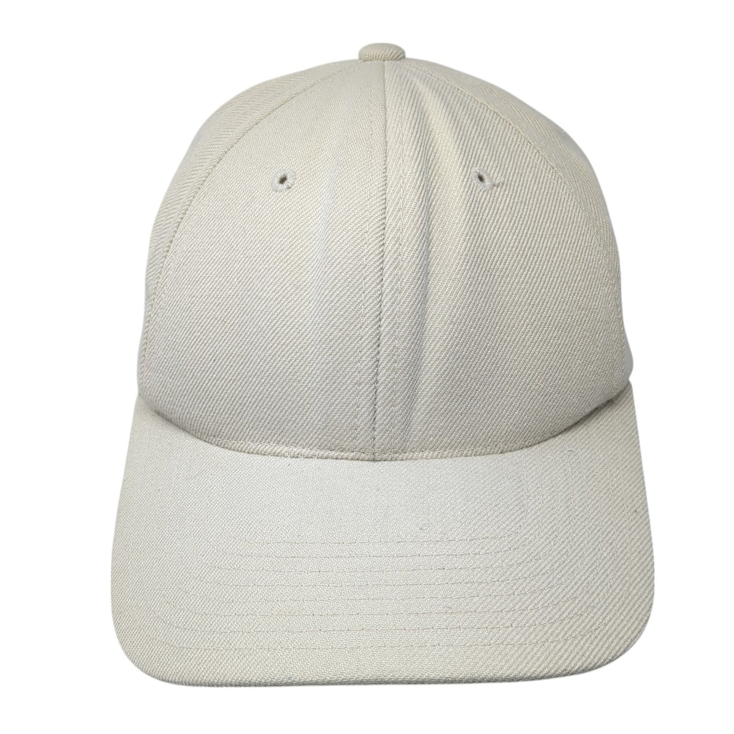 Top Of The World Fitted Baseball Cap Beige 7 1/4 Lightweight Vented Holes Blank
