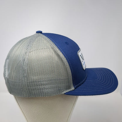 Hit Blue Trucker Hat One Size Snapback Masco Support Services Mesh Patch Logo
