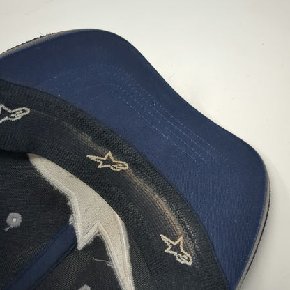 Alpinestars Baseball Cap Blue M Embroidered Logo Flex Fit A-Flex Piping Hat