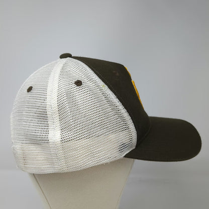 Wyoming Cowboys NCAA Zephyr Trucker Hat Brown White Yellow OSFM Snapback Mesh