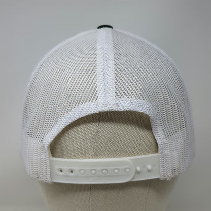 Yupoong Trucker Hat Black White Blue One Size Mesh Snapback Sheep Co Patch