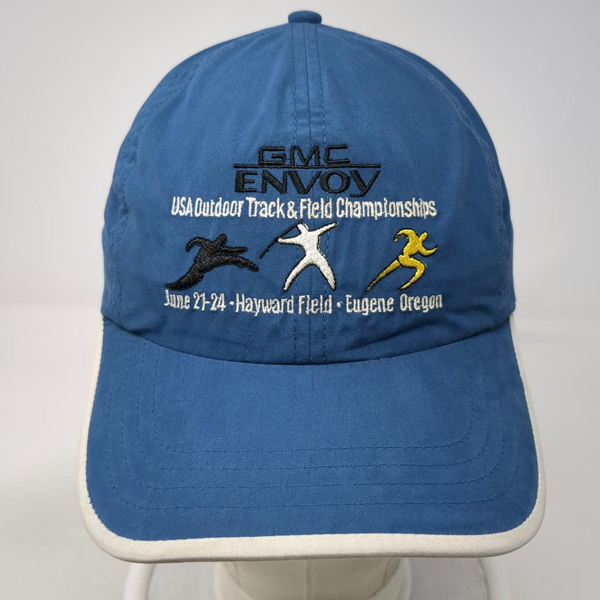 Richardson Baseball Cap Blue One Size GMC Envoy Track Field Eugene Oregon Hat