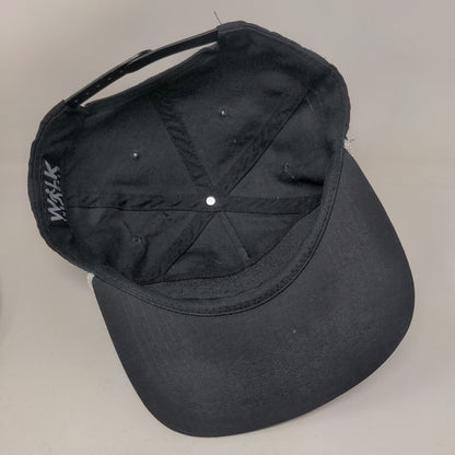 Walk The Walk Snapback Rope Hat Black One Size Embroidered Adjustable