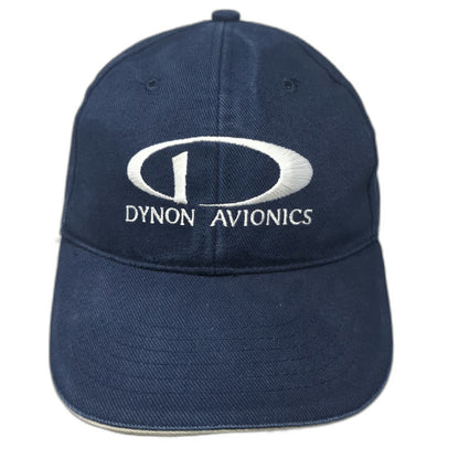 Dynon Avionics Baseball Cap Blue One Size Adjustable Strapback Aviation Logo Hat
