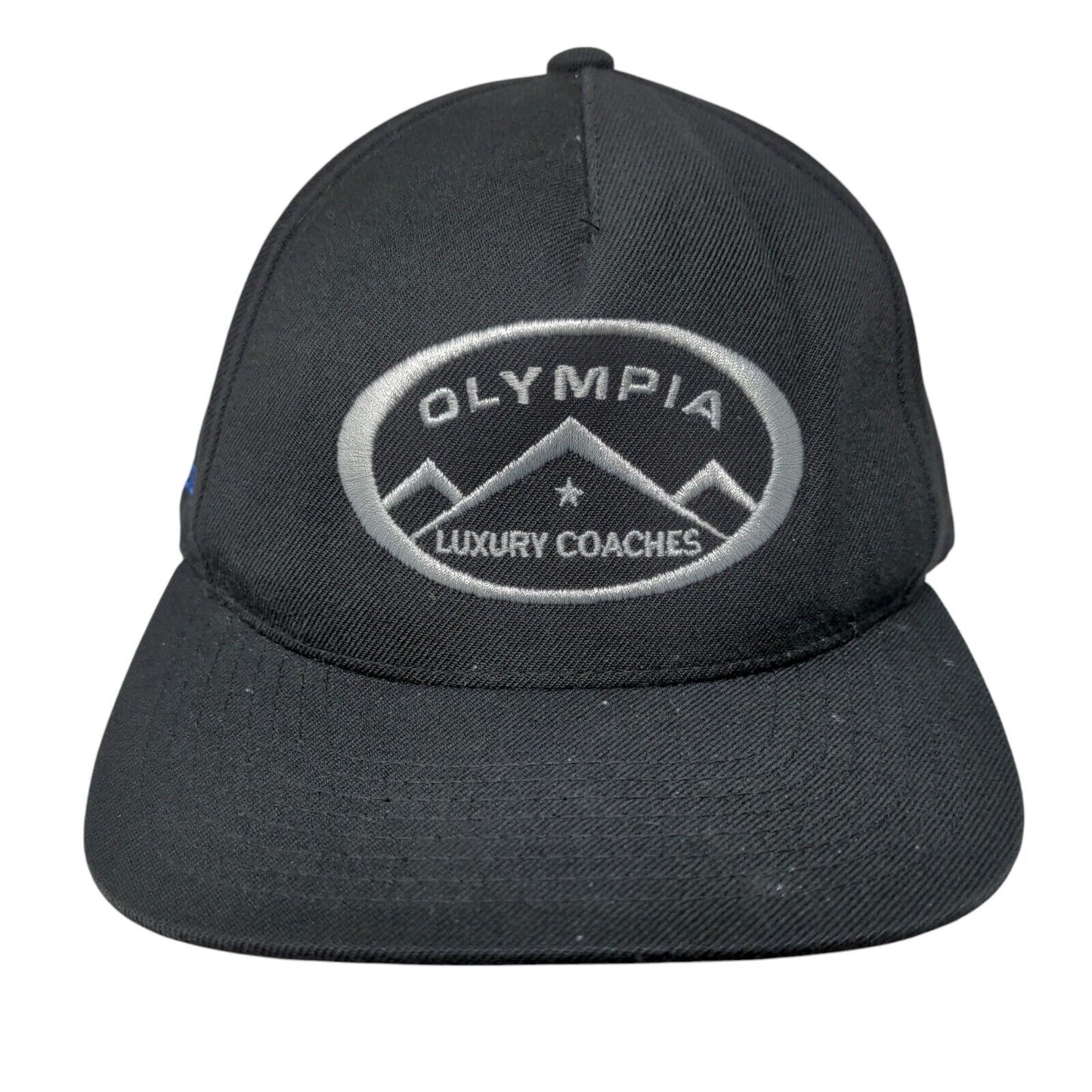 Olympia Luxury Coaches Prevost Snapback Hat Black One Size Embroidered