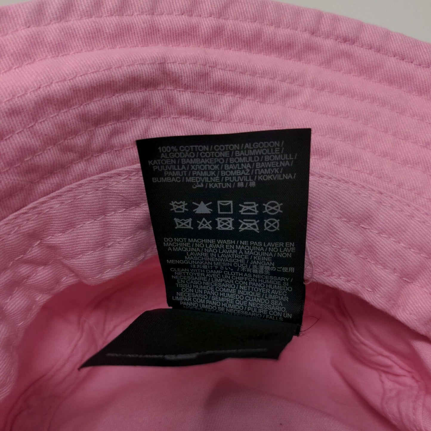 Hurley Bucket Hat Pink One Size Embroidered Vent Holes Outdoor