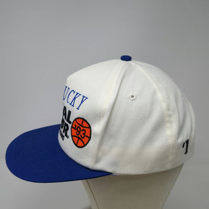 Apparel #1 Kentucky 1993 Final Four New Orleans Hat 5 Panel White Blue One Size
