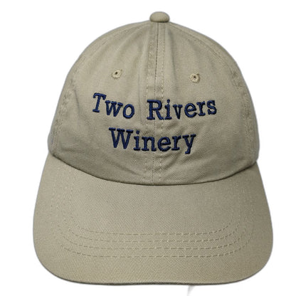 Outdoor Cap Baseball Cap Beige One Size Two Rivers Winery Buckle Slideback Hat