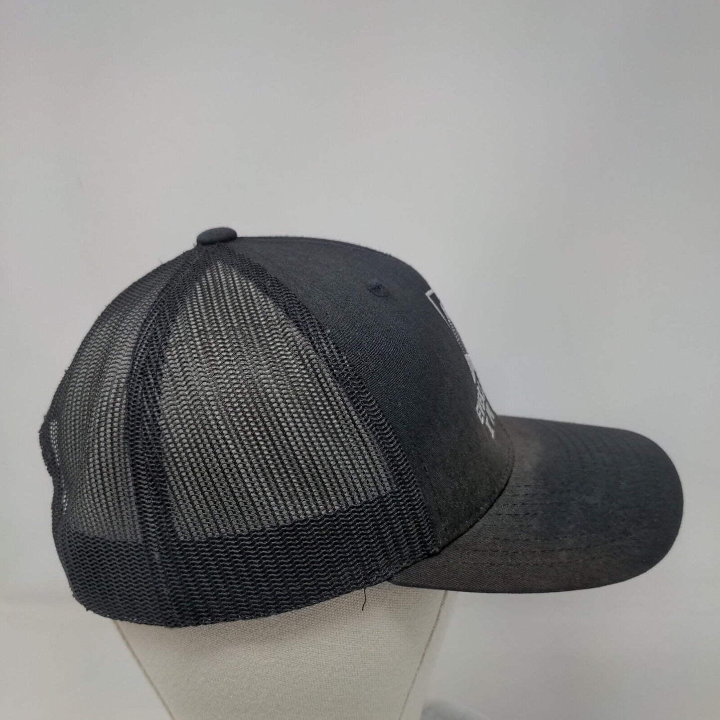 Everlasting Image Snapback Mesh Back Trucker Hat Black One Size Yupoong