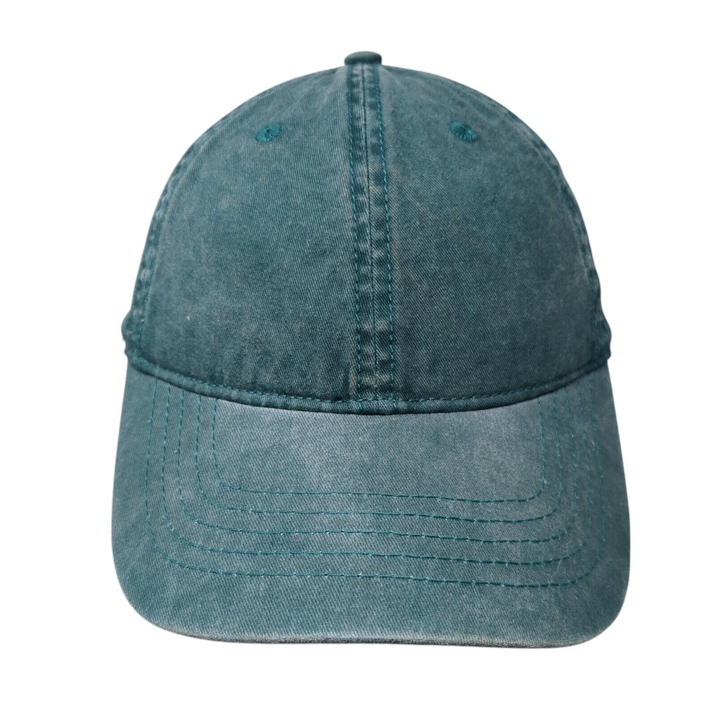 Unbranded Slideback Hat Solid Green One Size Adjustable Blank 6 Panel
