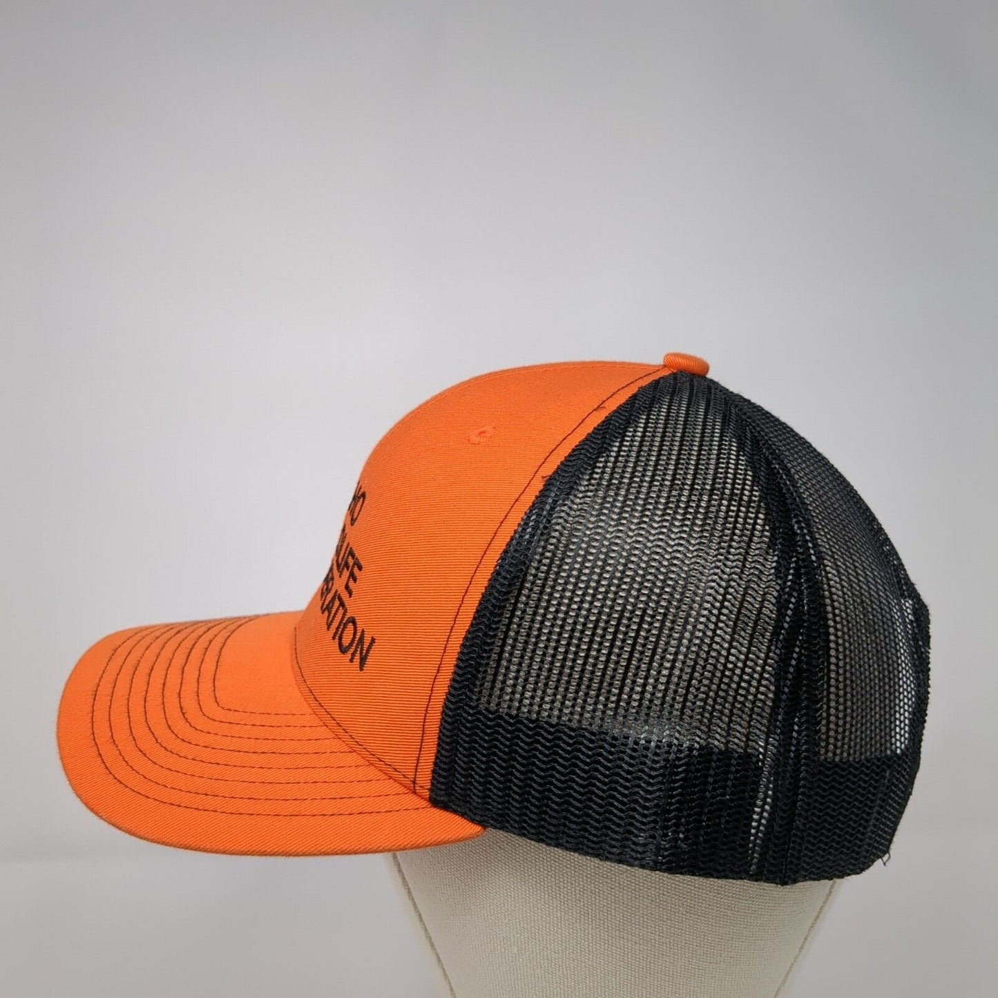 Idaho Wildlife Federation Snapback Trucker Hat Orange OS Adjustable Richardson