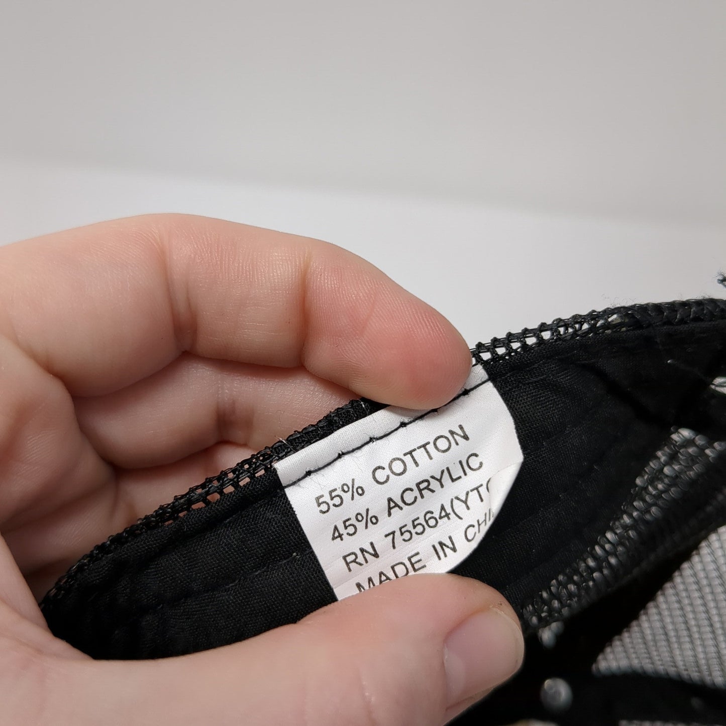 Unbranded Snapback Mesh Back Foam Trucker Hat Blank Distressed Cotton Blend