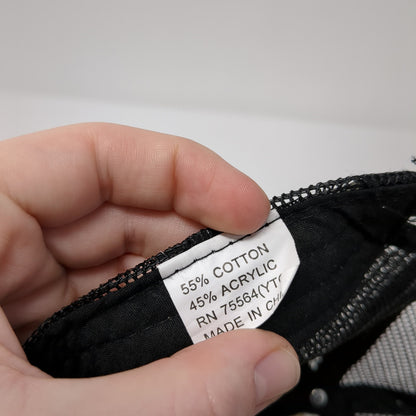 Unbranded Snapback Mesh Back Foam Trucker Hat Blank Distressed Cotton Blend