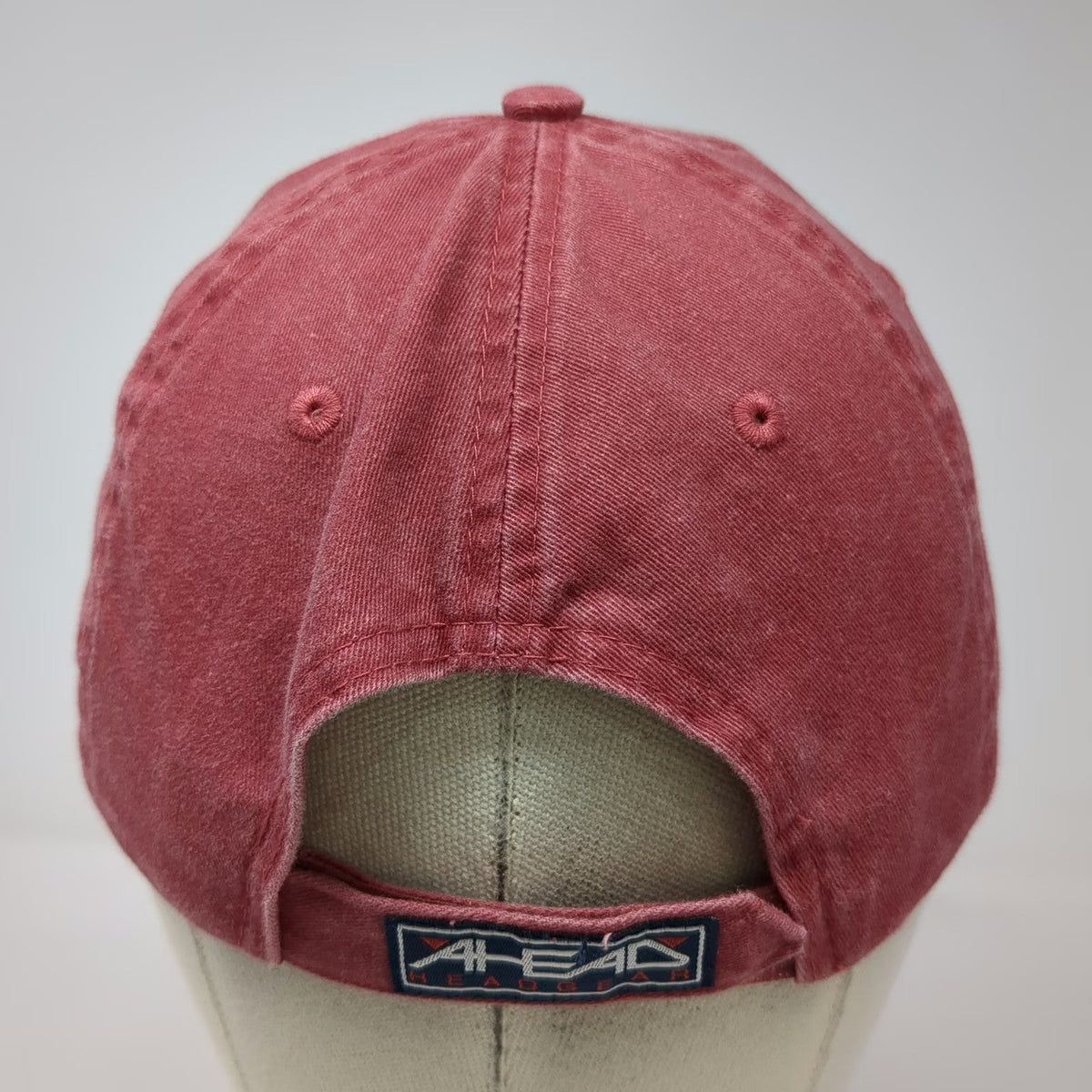 Ahead Baseball Cap Red One Size Beaches Turks & Caicos Palm Tree Slideback Hat