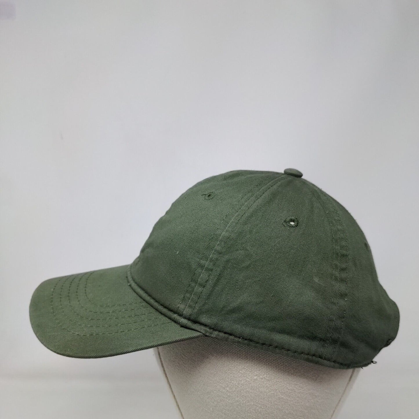 Unbranded Strapback Hat Green Sea Turtle OSFM Adjustable Solid Blank