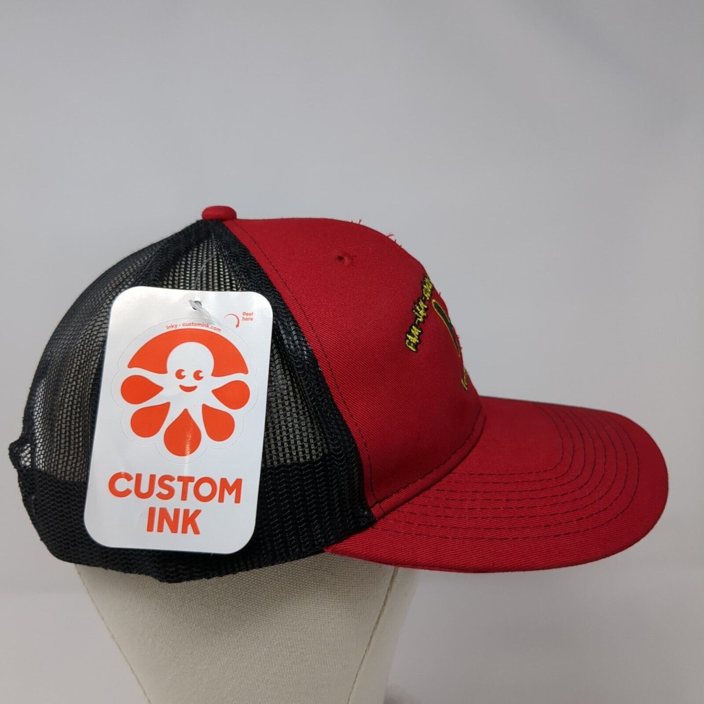 Holland Fam-Jam Sonoma County Snapback Trucker Hat Red OSFA Mesh Back