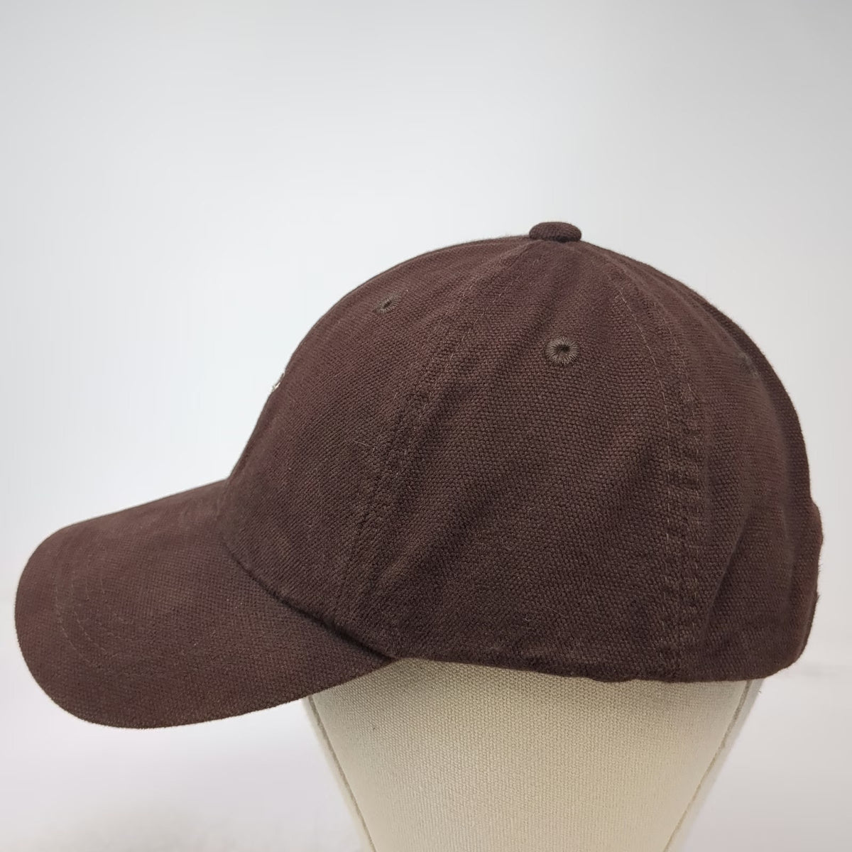 Trout Unlimited Baseball Cap Brown One Size Embroidered Fish Logo Hat Cotton