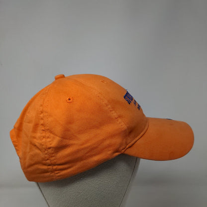 Suwannee Marina Florida Strapback Hat Orange OS Adjustable Embroidered Otto