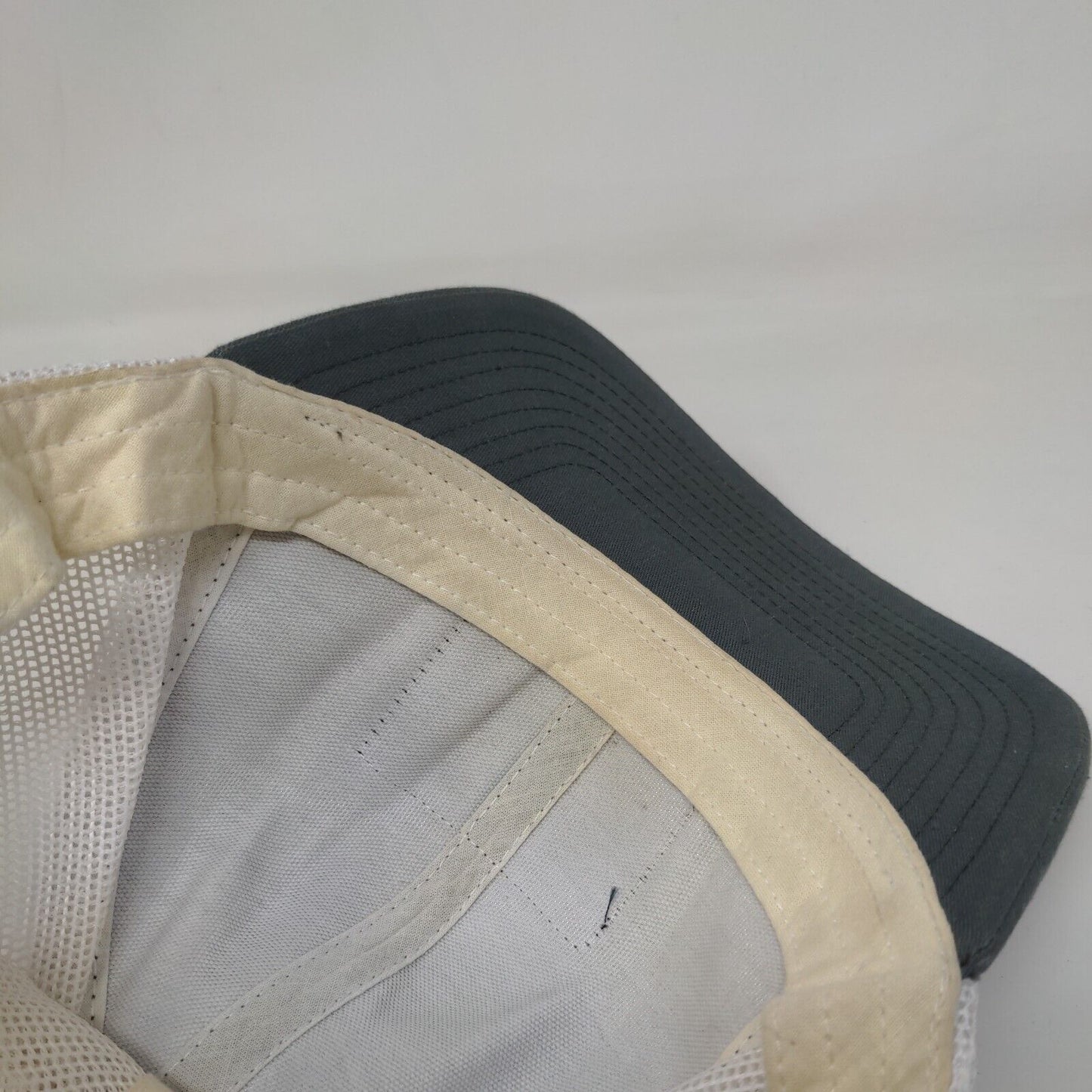 B&B Patch Snapback Mesh Back Trucker Hat Gray One Size Colorblock