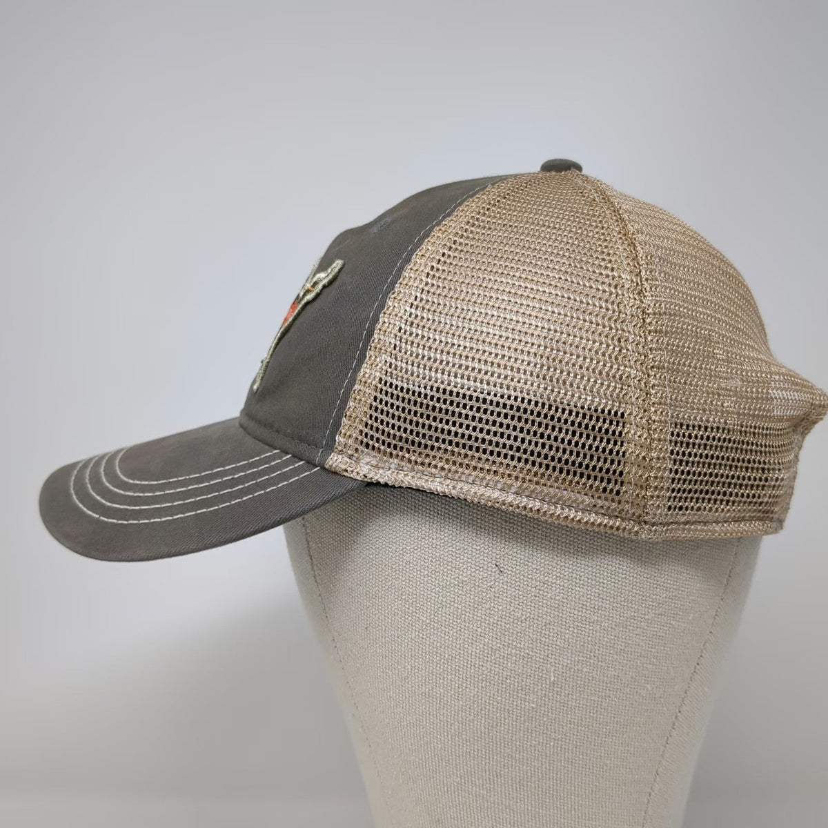 Sugar Creek Collection Trucker Hat Gray One Size USA Patch Mesh Back Southwest