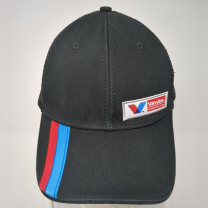 Valvoline Snapback Trucker Hat Black One Size Mesh Back Adjustable