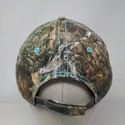 Realtree Strapback Hat Camo One Size Embroidered 6 Panel Outdoor Cap