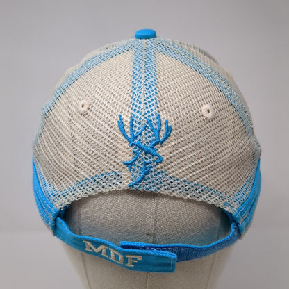 MDF Mule Deer Foundation 1988 Strapback Hat Blue One Size Adjustable Mesh Back